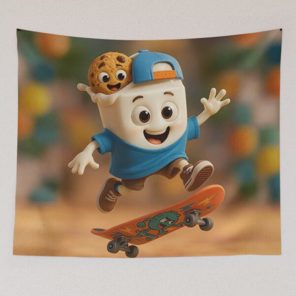 Item preview, Skater Milk and Cookies designed and sold by Sillytoe.