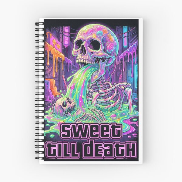Item preview, Sweet Till Death - Neon Candy Skull Aesthetic designed and sold by MiracleDroplet.