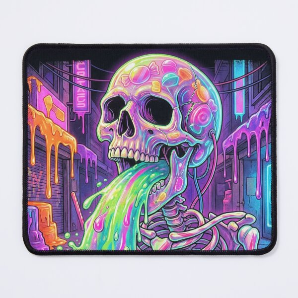 Item preview, Sweet Till Death - Neon Candy Skull Aesthetic designed and sold by MiracleDroplet.