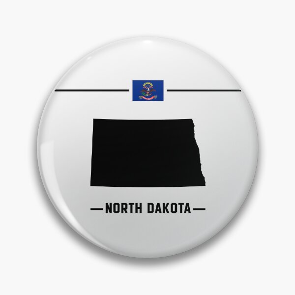 Item preview, North Dakota State Pride - Minimalist Map & Flag Silhouette designed and sold by mashmosh.