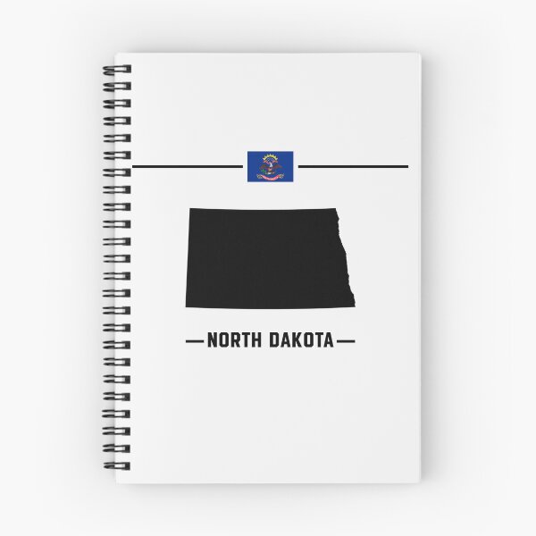 Item preview, North Dakota State Pride - Minimalist Map & Flag Silhouette designed and sold by mashmosh.