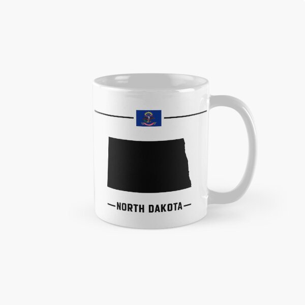 Item preview, North Dakota State Pride - Minimalist Map & Flag Silhouette designed and sold by mashmosh.