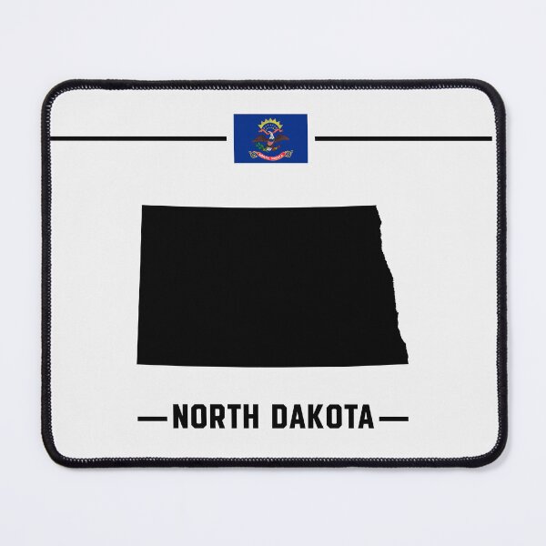 Item preview, North Dakota State Pride - Minimalist Map & Flag Silhouette designed and sold by mashmosh.