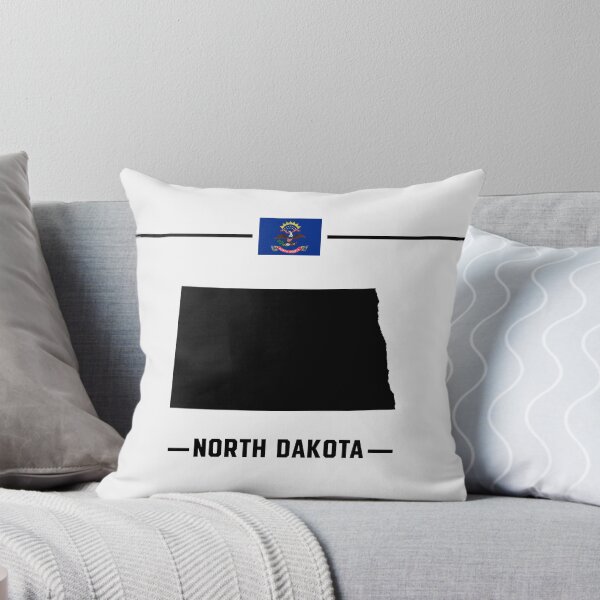 Item preview, North Dakota State Pride - Minimalist Map & Flag Silhouette designed and sold by mashmosh.