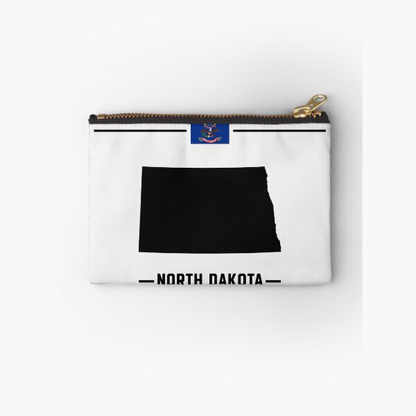 Item preview, North Dakota State Pride - Minimalist Map & Flag Silhouette designed and sold by mashmosh.