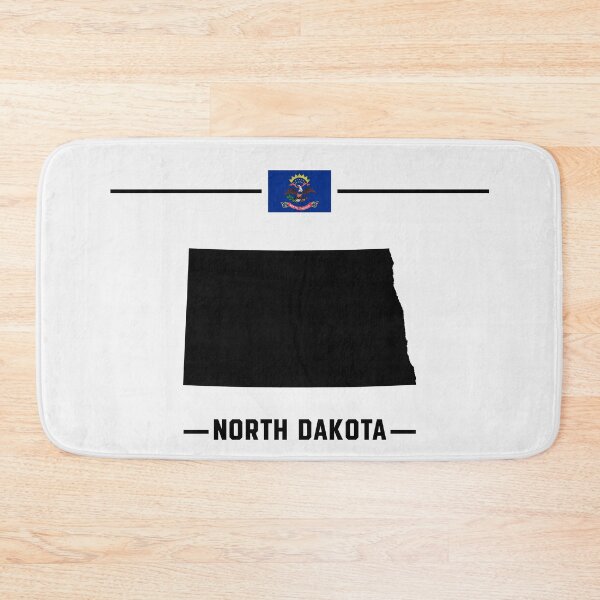 Item preview, North Dakota State Pride - Minimalist Map & Flag Silhouette designed and sold by mashmosh.