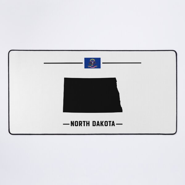 Item preview, North Dakota State Pride - Minimalist Map & Flag Silhouette designed and sold by mashmosh.