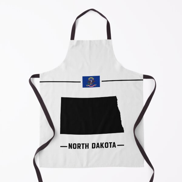 Item preview, North Dakota State Pride - Minimalist Map & Flag Silhouette designed and sold by mashmosh.