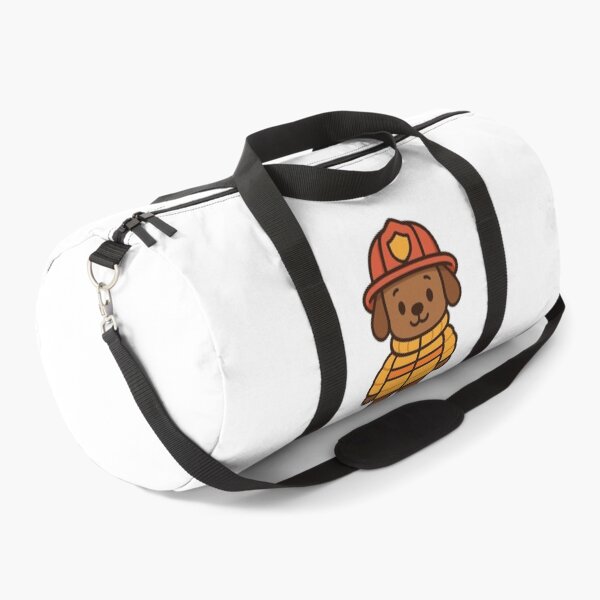 Item preview, Dog Firefighter in Puffy Jacket – Cute Winter Job Animal designed and sold by Confuzz1ed.