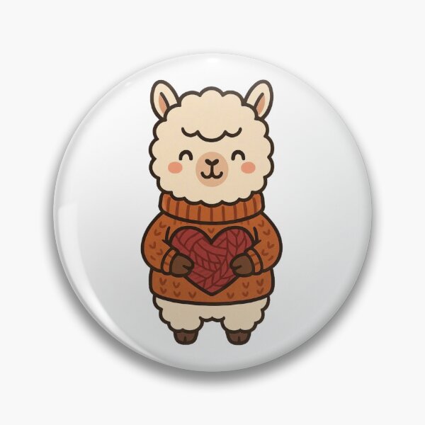Item preview, Alpaca Holding Heart Scarf Bundle – Cozy Valentine Art designed and sold by Confuzz1ed.