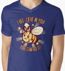 Beelieve in Yourself - Bee Pun V-Neck T-Shirt