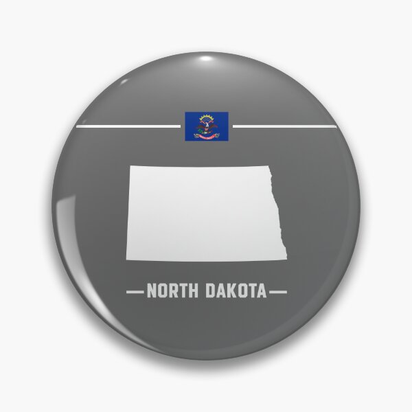 Item preview, North Dakota State Silhouette - Minimalist Flag Style Design designed and sold by mashmosh.