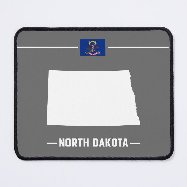 Item preview, North Dakota State Silhouette - Minimalist Flag Style Design designed and sold by mashmosh.