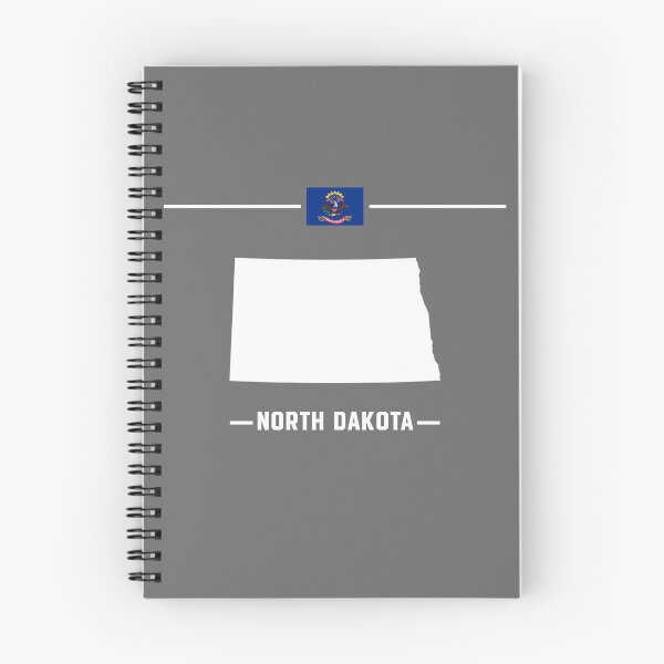 Item preview, North Dakota State Silhouette - Minimalist Flag Style Design designed and sold by mashmosh.
