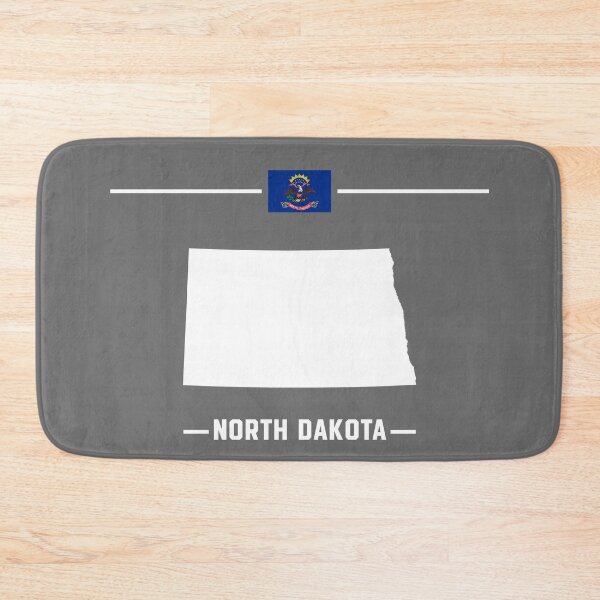 Item preview, North Dakota State Silhouette - Minimalist Flag Style Design designed and sold by mashmosh.