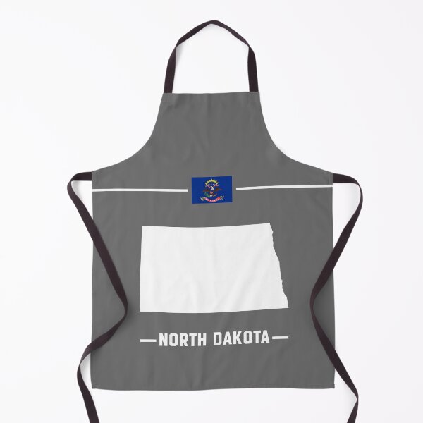 Item preview, North Dakota State Silhouette - Minimalist Flag Style Design designed and sold by mashmosh.