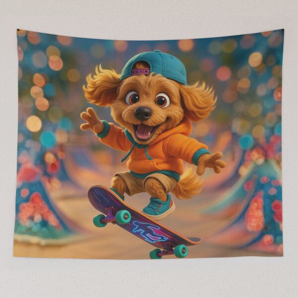 Item preview, Skater Mini Labradoodle designed and sold by Sillytoe.