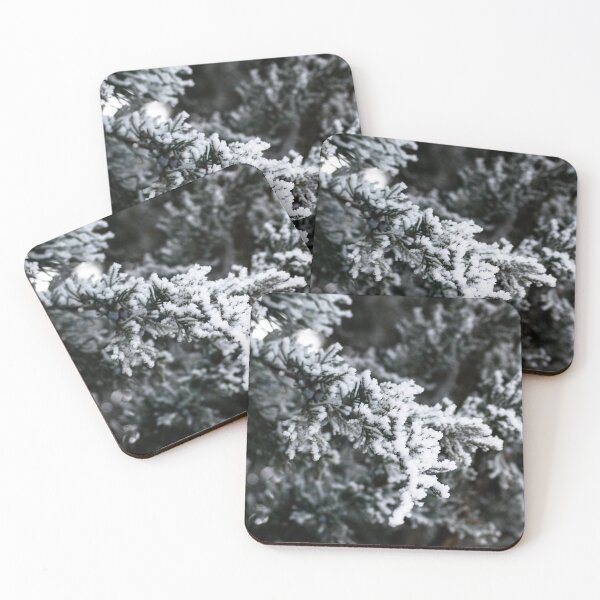 Item preview, Rime frost on evergreens designed and sold by CanadianWild418.