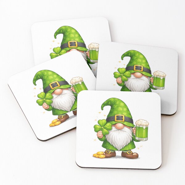 Item preview, Lucky Beer Gnome – St. Patrick's Day Gnome & Pint designed and sold by PunchDrop.