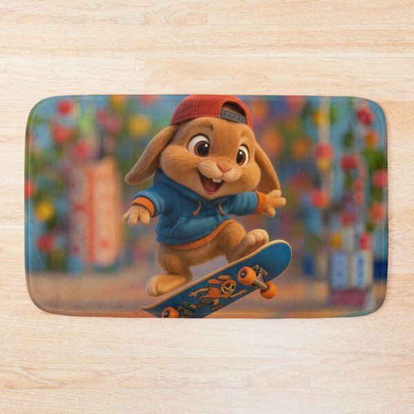 Item preview, Skater Mini Lop Rabbit designed and sold by Sillytoe.