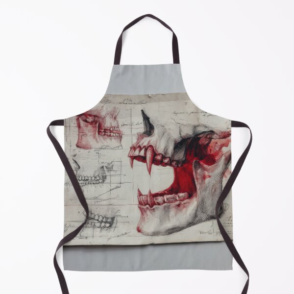 Item preview, Anatomical Study of a Fanged Jaw and Skull designed and sold by Shannon Hilson.