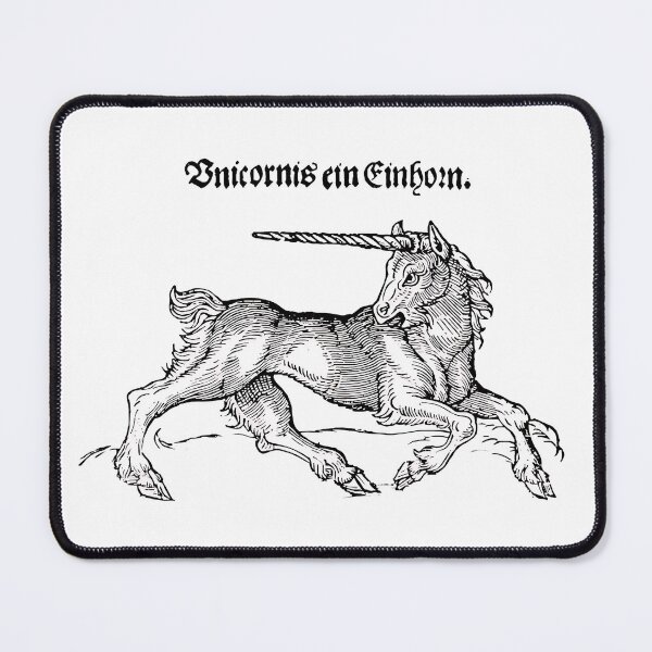Item preview, Unicornis Einhorn | Unicorn woodcut 1545 vintage enhanced designed and sold by S-M-P-A.