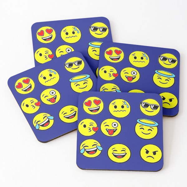 Item preview, Cute Emoji Faces Line Art designed and sold by NeerPrema.