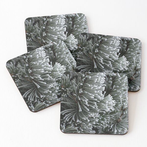 Item preview, Rime frost on an evergreen designed and sold by CanadianWild418.