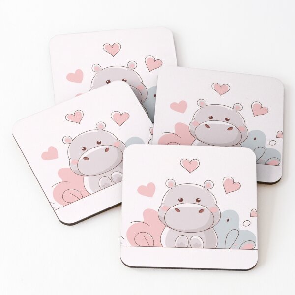 Item preview, Hippo Love Art designed and sold by NeatThingLover.