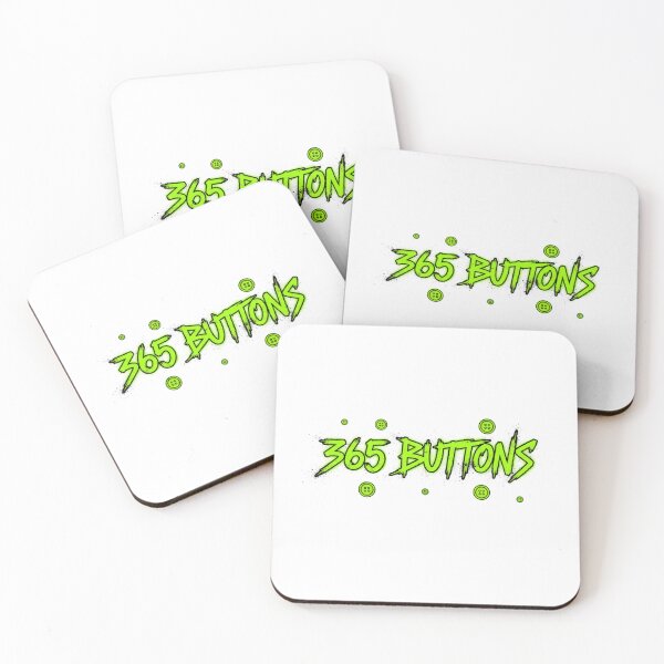 Item preview, 365 Buttons Streetwear Graphic Design - Lime Green Neon Grunge Aesthetic designed and sold by agnaou2021.