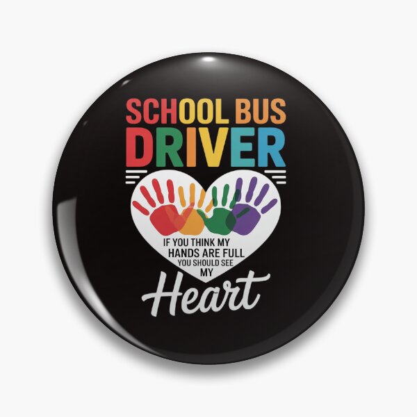 Item preview, School Bus Driver Cute Heart Appreciation designed and sold by RONALPARAD.