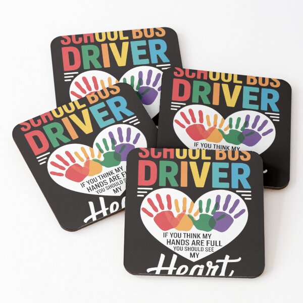 Item preview, School Bus Driver Cute Heart Appreciation designed and sold by RONALPARAD.