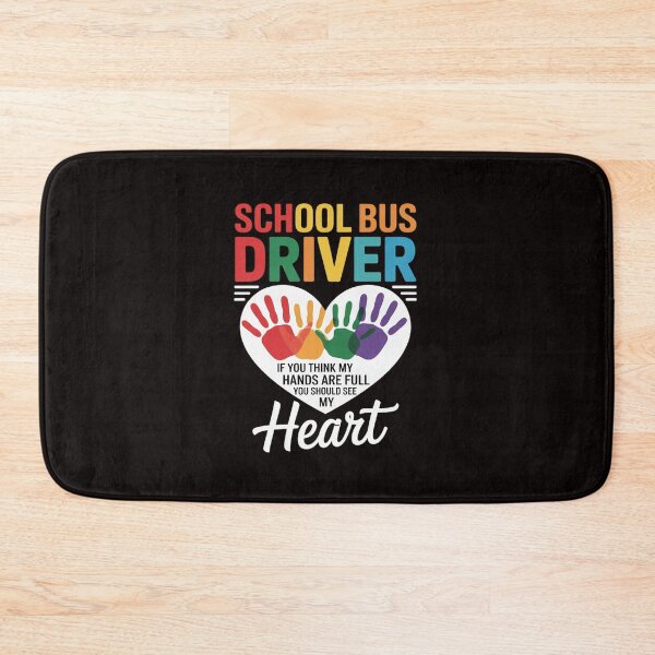 Item preview, School Bus Driver Cute Heart Appreciation designed and sold by RONALPARAD.