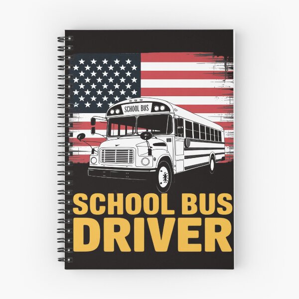 Artikelvorschau, Schulbusfahrer mit amerikanischer Flagge entworfen und verkauft von RONALPARAD.