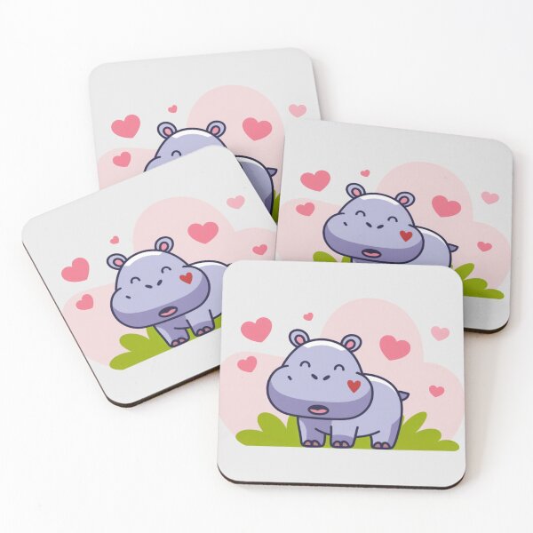 Item preview, Cute Hippo Valentine Design designed and sold by NeatThingLover.