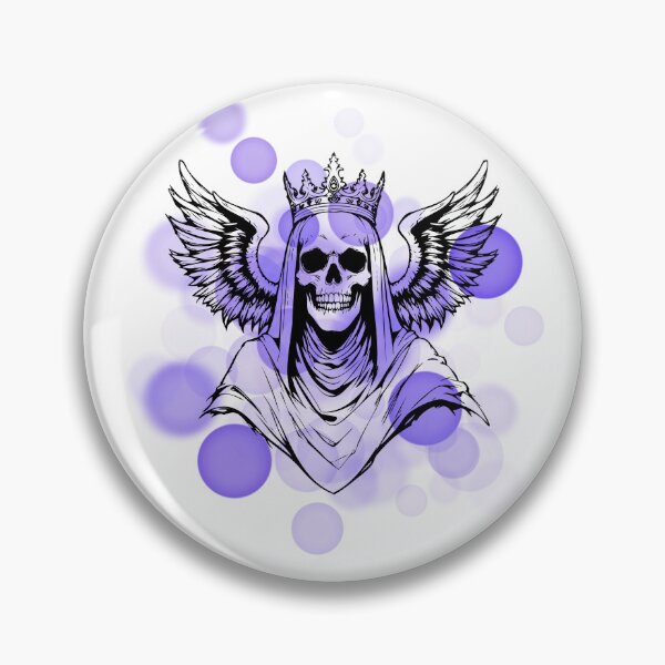 Item preview, Crowned Skeleton with Wings – Winged Skeleton Illustration designed and sold by iamKRUK.