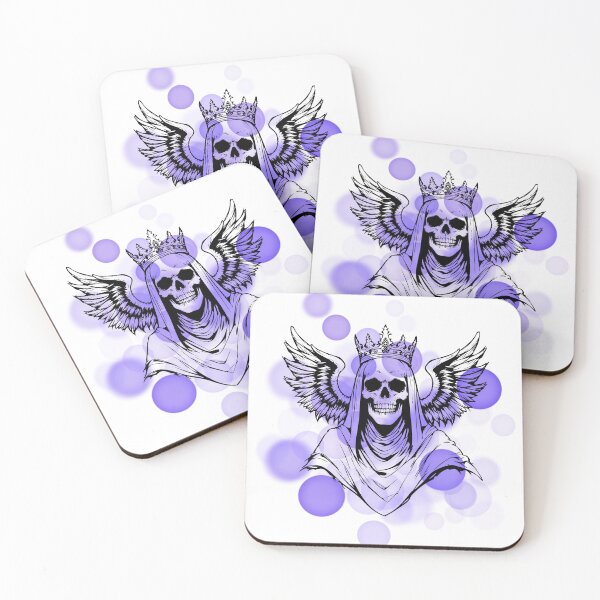 Item preview, Crowned Skeleton with Wings – Winged Skeleton Illustration designed and sold by iamKRUK.