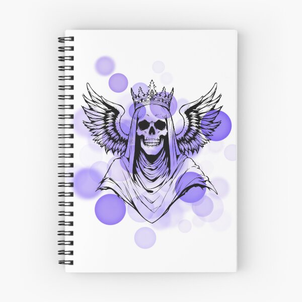 Item preview, Crowned Skeleton with Wings – Winged Skeleton Illustration designed and sold by iamKRUK.