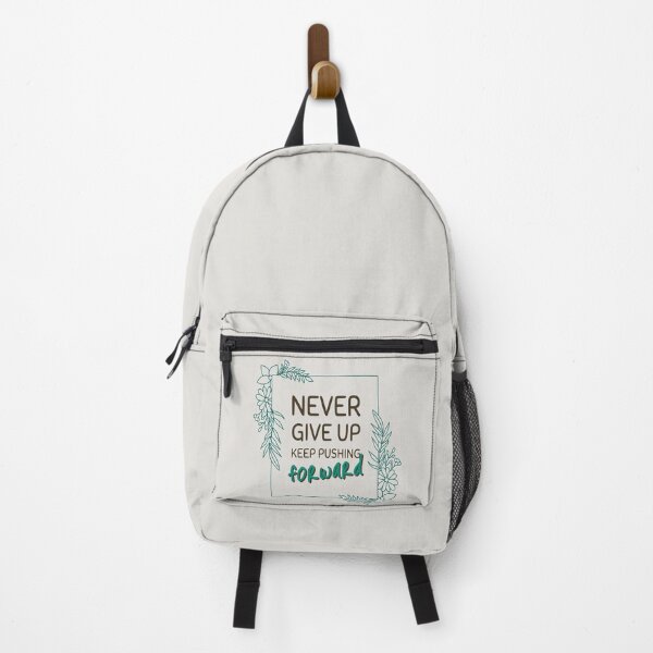 Item preview, Never Give Up Keep Pushing Forward Motivational Quote Art designed and sold by rdxart.