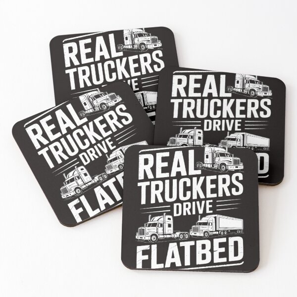 Item preview, Real Truckers Drive Flatbed Gift The Best Truck Driver designed and sold by RONALPARAD.