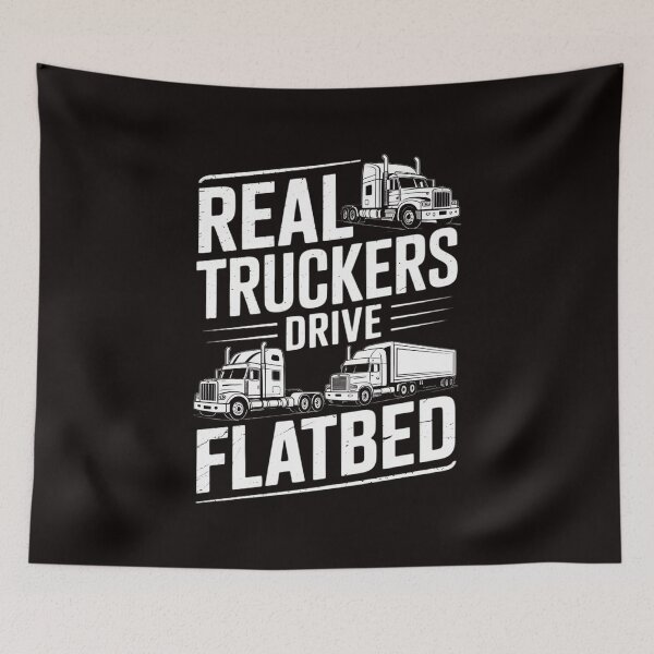 Item preview, Real Truckers Drive Flatbed Gift The Best Truck Driver designed and sold by RONALPARAD.
