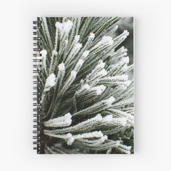 Item preview, Rime frost on an evergreen branch designed and sold by CanadianWild418.