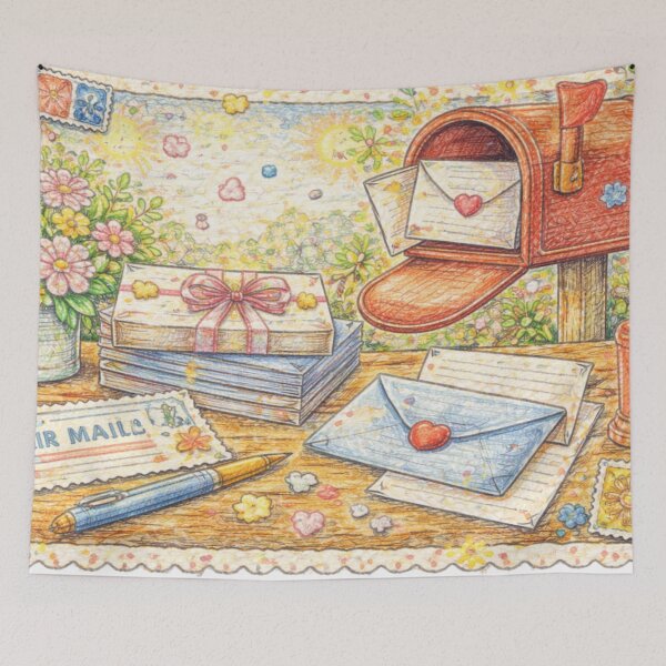 Item preview, Love is in the... Mailbox - In Color Pencil designed and sold by thecrayawnbox-.