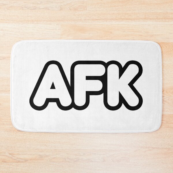 Item preview, Afk, Away From Keyboard Round Outline Bold Typography  designed and sold by Memes N Lore .