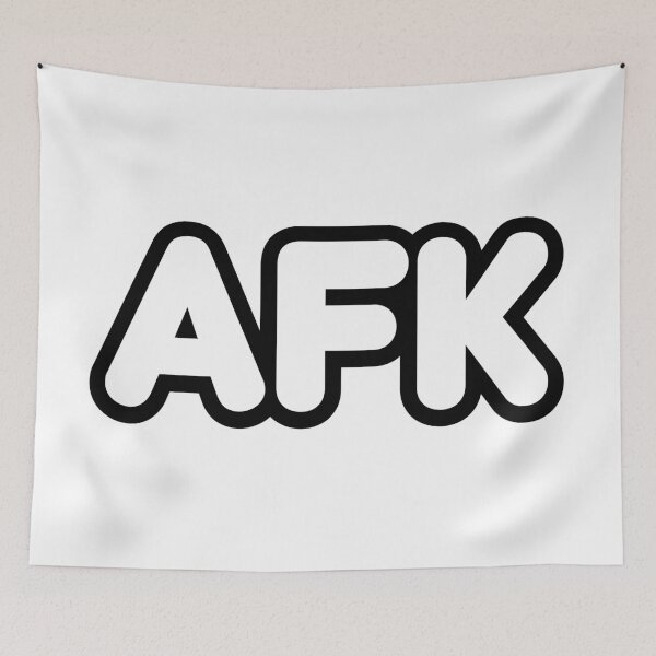 Item preview, Afk, Away From Keyboard Round Outline Bold Typography  designed and sold by Memes N Lore .