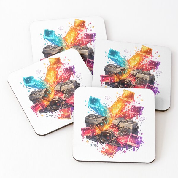 Item preview, Reality Escaping Camera – Surreal Color Burst Vintage Camera Art designed and sold by Backtrack Boutique.