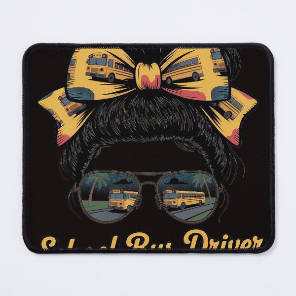 Item preview, Last Day Of School Bus Driver Off Duty Messy Bun Student designed and sold by RONALPARAD.