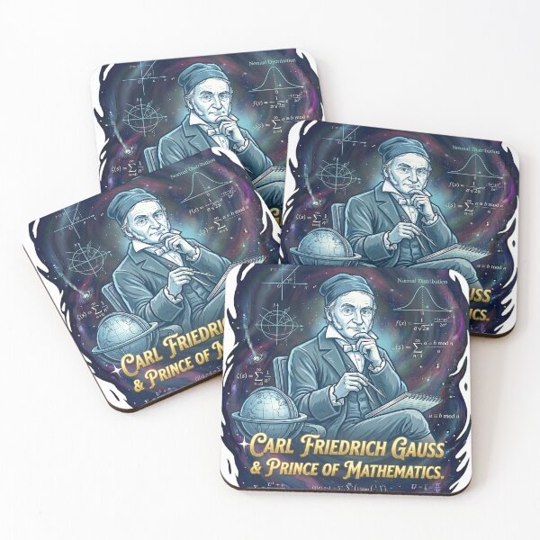 Item preview, Carl Friedrich Gauss: Prince of Mathematicians - Cosmic Math Art designed and sold by TheEmptySet.
