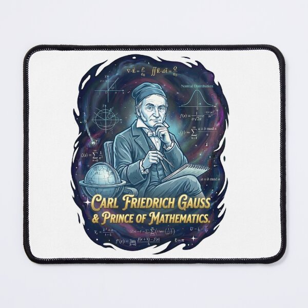 Item preview, Carl Friedrich Gauss: Prince of Mathematicians - Cosmic Math Art designed and sold by TheEmptySet.