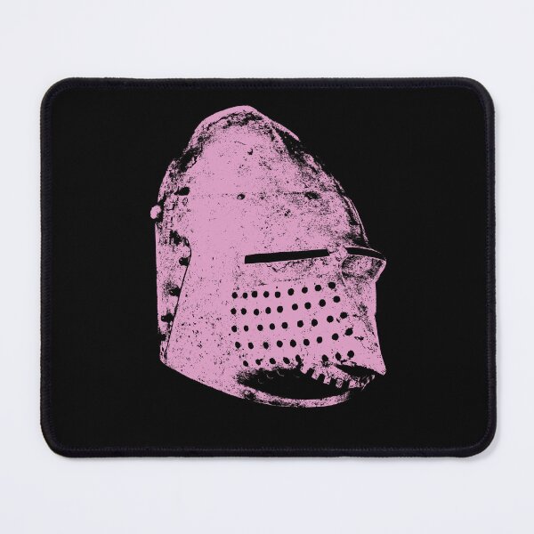 Item preview, Visored Bascinet in Pink - for dark backgrounds designed and sold by PbHistory.